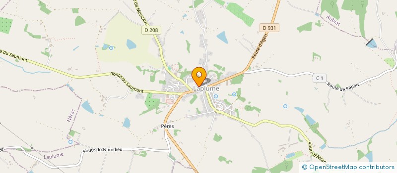 localisation de l'entreprise MADAME CLARA VERDIER  LAPLUME