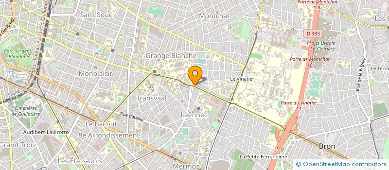 localisation de l'entreprise MADAME CLARA VIANNEY LIAUD à LYON
