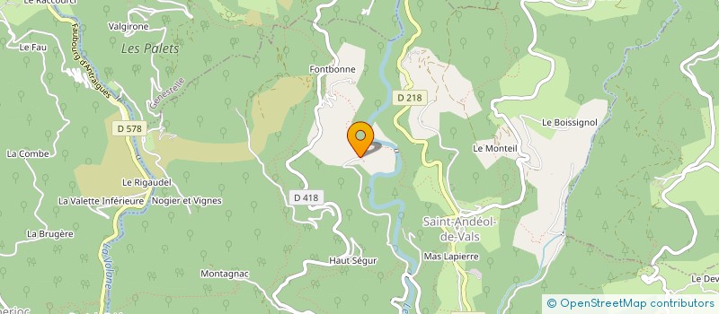 localisation de l'entreprise MADAME CLARA VIGOUROUX  SAINT-ANDEOL-DE-VALS