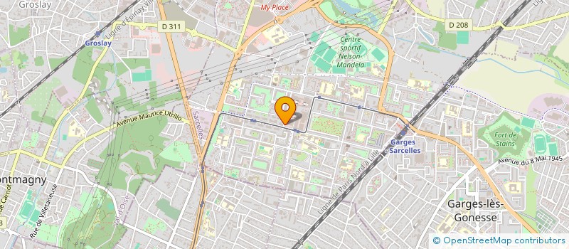 localisation de l'entreprise MADAME CLARA ZAMOUR à SARCELLES