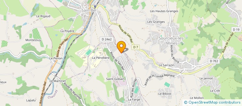 localisation de l'entreprise MADAME CLARA ZANINETTI  SAINT-PIERRE-LA-PALUD