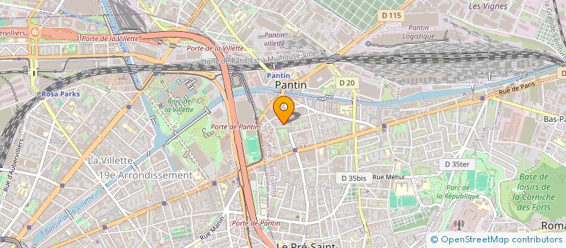 localisation de l'entreprise MADAME CLARA ZLOTYKAMIEN à PANTIN