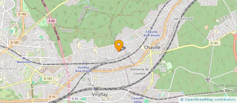 localisation de l'entreprise MADAME CLARE GAFFNEY  VIROFLAY