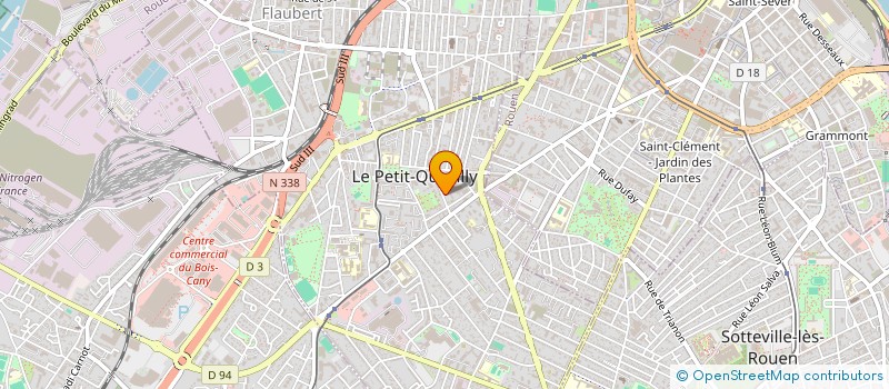 localisation de l'entreprise MADAME CLARENCE CREIGNOU  LE PETIT-QUEVILLY