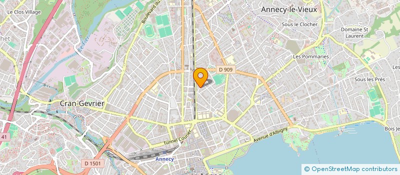 localisation de l'entreprise MADAME CLARENCE DUJARDIN à ANNECY