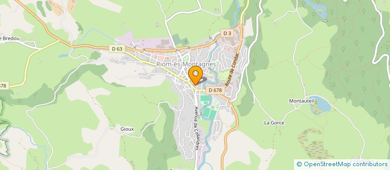 localisation de l'entreprise MADAME CLARENCE RAOUX à RIOM-ES-MONTAGNES