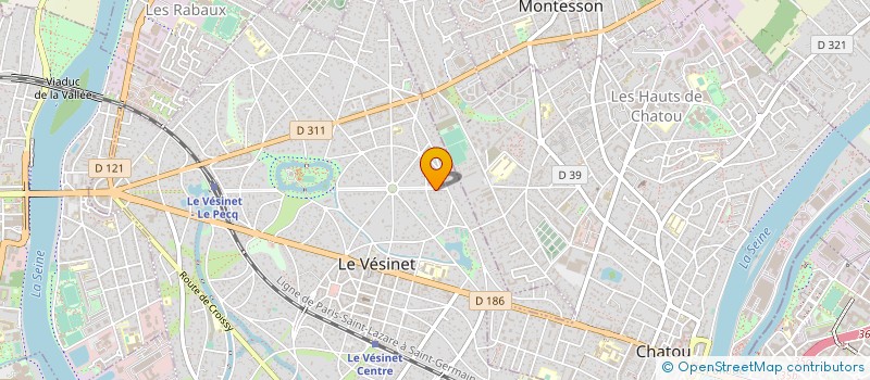 localisation de l'entreprise MADAME CLARICE LEBLOND  LE VESINET