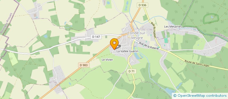 localisation de l'entreprise MADAME CLARINDA DA SILVA RIBEIRO  CONDE-SUR-VESGRE