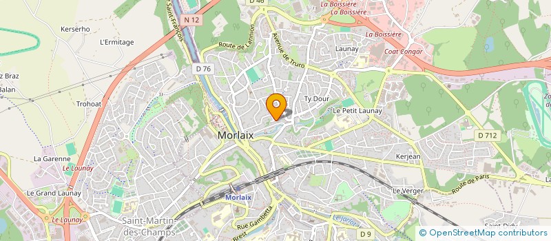 localisation de l'entreprise MADAME CLARISSE BAILLEUL  MORLAIX