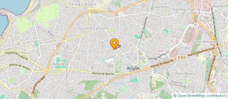 localisation de l'entreprise MADAME CLARISSE BALACEY à ANGLET