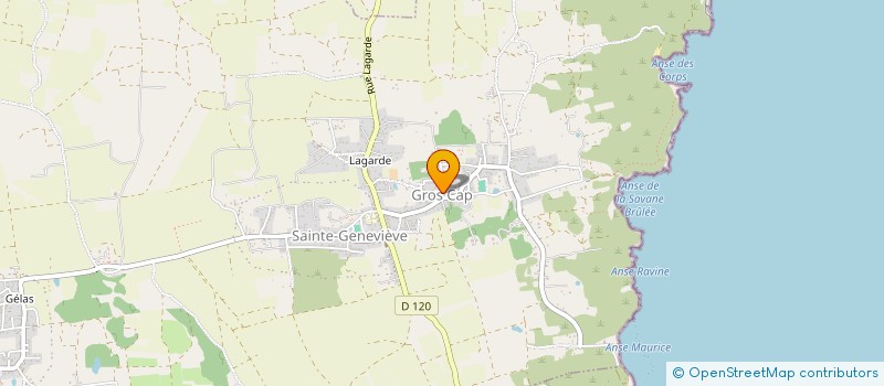 localisation de l'entreprise MADAME CLARISSE BELANGERE  PETIT-CANAL