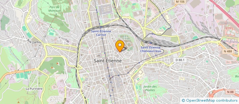 localisation de l'entreprise MADAME CLARISSE BERAUD  SAINT-ETIENNE