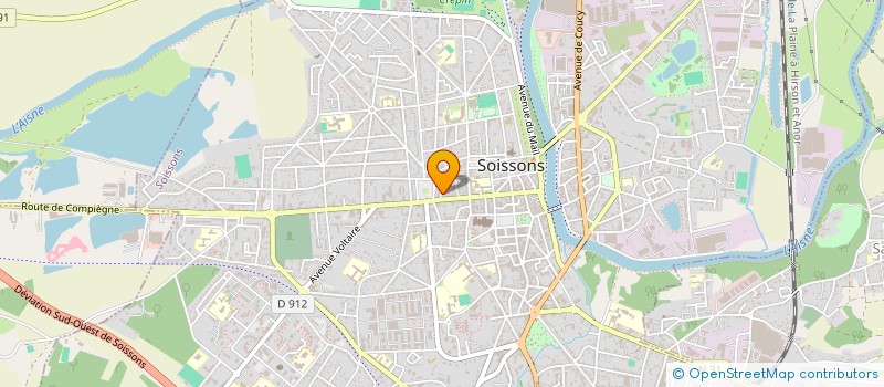localisation de l'entreprise MADAME CLARISSE BERJOT à SOISSONS