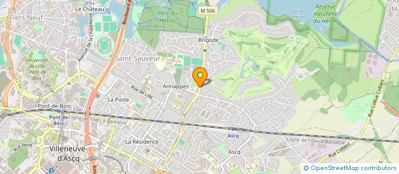 localisation de l'entreprise MADAME CLARISSE BESSON à VILLENEUVE-D'ASCQ