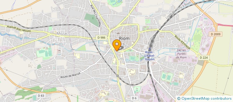 localisation de l'entreprise MADAME CLARISSE BEY  RIOM