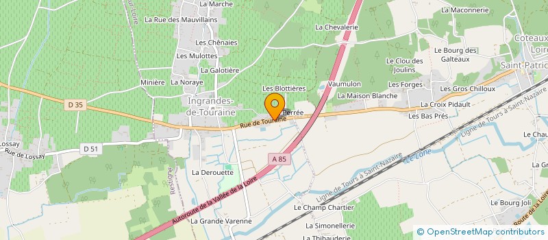 localisation de l'entreprise MADAME CLARISSE BILLE  COTEAUX-SUR-LOIRE