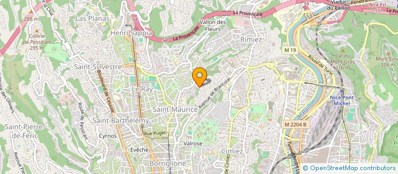 localisation de l'entreprise MADAME CLARISSE BIRONNEAU  NICE