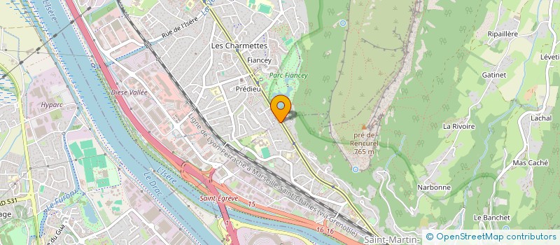 localisation de l'entreprise MADAME CLARISSE BISTON à SAINT-MARTIN-LE-VINOUX