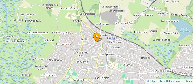 localisation de l'entreprise MADAME CLARISSE BODIN  LE PELLERIN