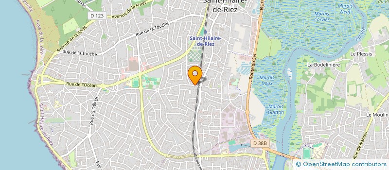 localisation de l'entreprise MADAME CLARISSE BONNEAU  SAINT-HILAIRE-DE-RIEZ