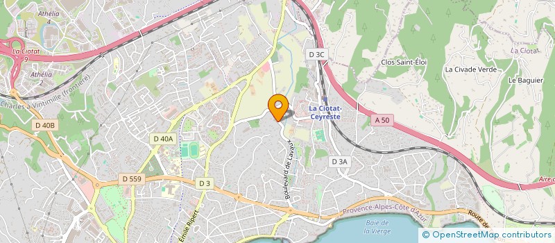 localisation de l'entreprise MADAME CLARISSE BOULET  LA CIOTAT