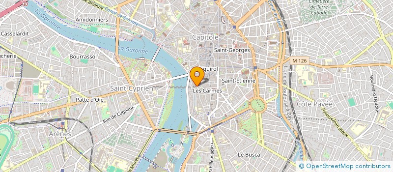 localisation de l'entreprise MADAME CLARISSE BOURRASSE  TOULOUSE