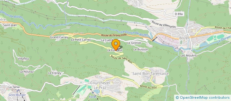 localisation de l'entreprise MADAME CLARISSE BRECHE à COURCHEVEL