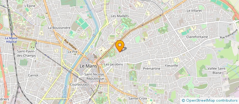 localisation de l'entreprise MADAME CLARISSE BRETEAU  LE MANS