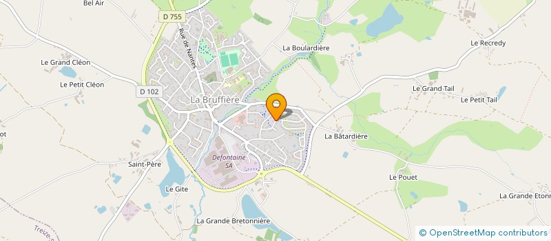 localisation de l'entreprise MADAME CLARISSE BREVET  LA BRUFFIERE