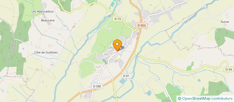 localisation de l'entreprise MADAME CLARISSE BRUGEAU  LAUZERTE