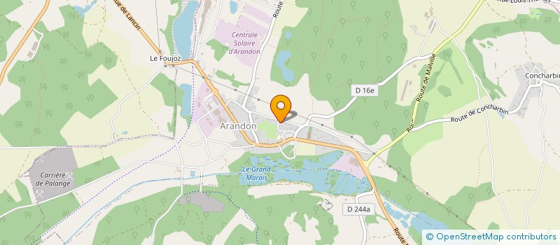 localisation de l'entreprise MADAME CLARISSE CANNAUD  ARANDON-PASSINS