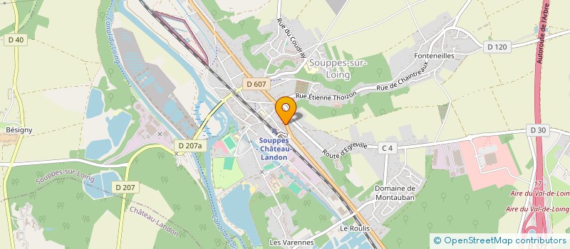 localisation de l'entreprise MADAME CLARISSE CATINEVEL VIRAMA à MORET-LOING-ET-ORVANNE