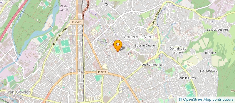 localisation de l'entreprise MADAME CLARISSE CAZENAVE DIT BERDOT à ANNECY