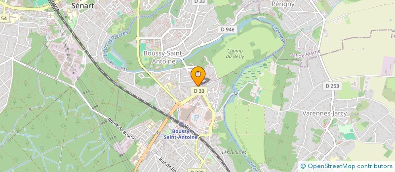 localisation de l'entreprise MADAME CLARISSE CERQUEIRA  BOUSSY-SAINT-ANTOINE