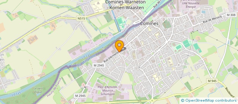 localisation de l'entreprise MADAME CLARISSE CHRETIEN  COMINES