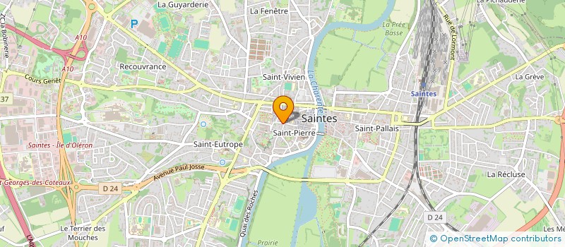 localisation de l'entreprise MADAME CLARISSE CLARISSE PARADOT  SAINTES