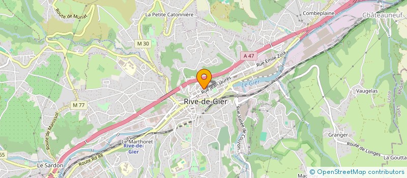 localisation de l'entreprise MADAME CLARISSE CORAZZA  RIVE-DE-GIER