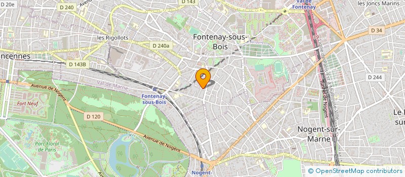 localisation de l'entreprise MADAME CLARISSE COTE à FONTENAY-SOUS-BOIS