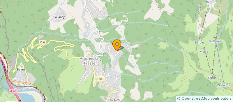 localisation de l'entreprise MADAME CLARISSE CROS  ARACHES-LA-FRASSE