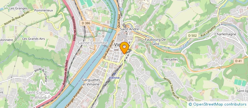 localisation de l'entreprise MADAME CLARISSE DA SILVA  VIENNE