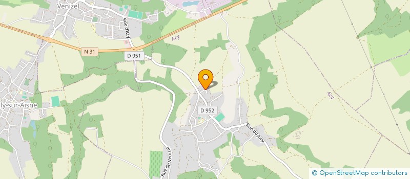 localisation de l'entreprise MADAME CLARISSE DE BUSSY  ACY