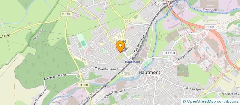 localisation de l'entreprise MADAME CLARISSE DE RIDDER  HAUTMONT