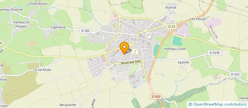 localisation de l'entreprise MADAME CLARISSE DENEUVE  LES PIEUX