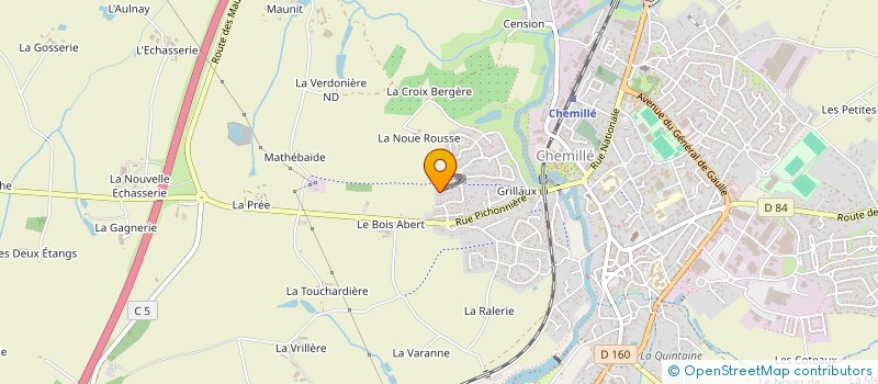 localisation de l'entreprise MADAME CLARISSE DENIS  CHEMILLE-EN-ANJOU