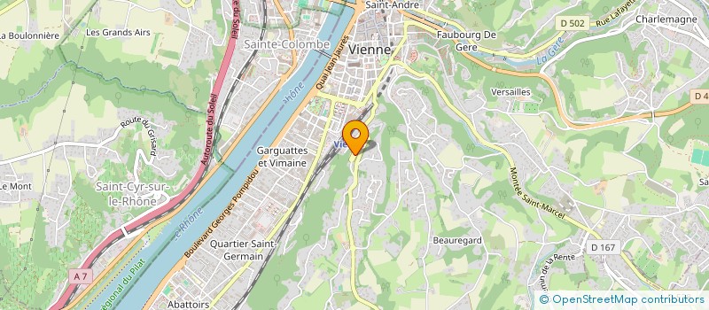 localisation de l'entreprise MADAME CLARISSE DIAS DA COSTA  VIENNE