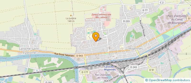 localisation de l'entreprise MADAME CLARISSE DION  MIGENNES