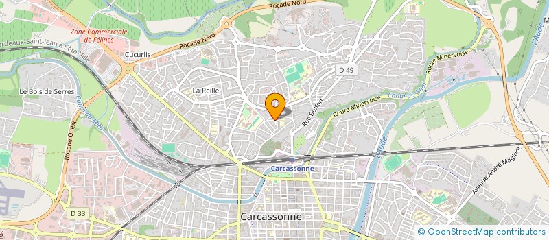 localisation de l'entreprise MADAME CLARISSE DUPEYROUX à CARCASSONNE