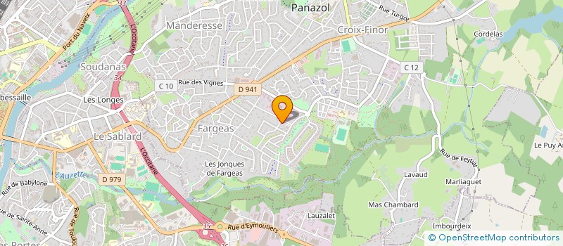 localisation de l'entreprise MADAME CLARISSE FAUVET à PANAZOL