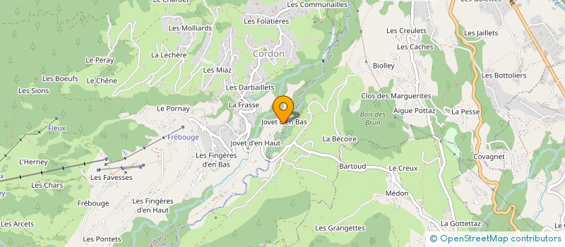 localisation de l'entreprise MADAME CLARISSE FONTAINE à CORDON