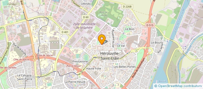 localisation de l'entreprise MADAME CLARISSE FONTAINE à HEROUVILLE-SAINT-CLAIR